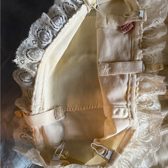 Corde de Paris Open Btm French Lace Girdle Corset. Vintage full length Girdle. - Picture 12 of 13